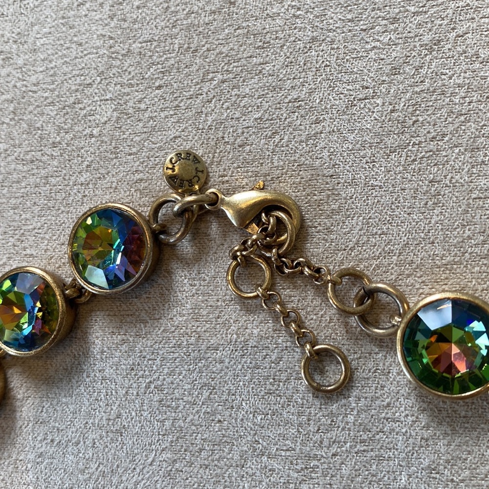 **SOLD** J.Crew watermelon vitrail brulee necklace - Picture 5 of 8